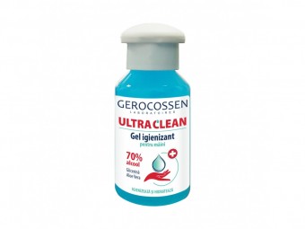 Gel igienizant Ultra Clean antibacterian pentru maini, contine 70% alcool